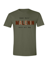 Load image into Gallery viewer, &quot;MALENIN&quot; Men Slogan T Shirt
