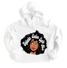Load image into Gallery viewer, Melanin Kisses &quot;Hoop Cutie&quot; Cropped Hoodie
